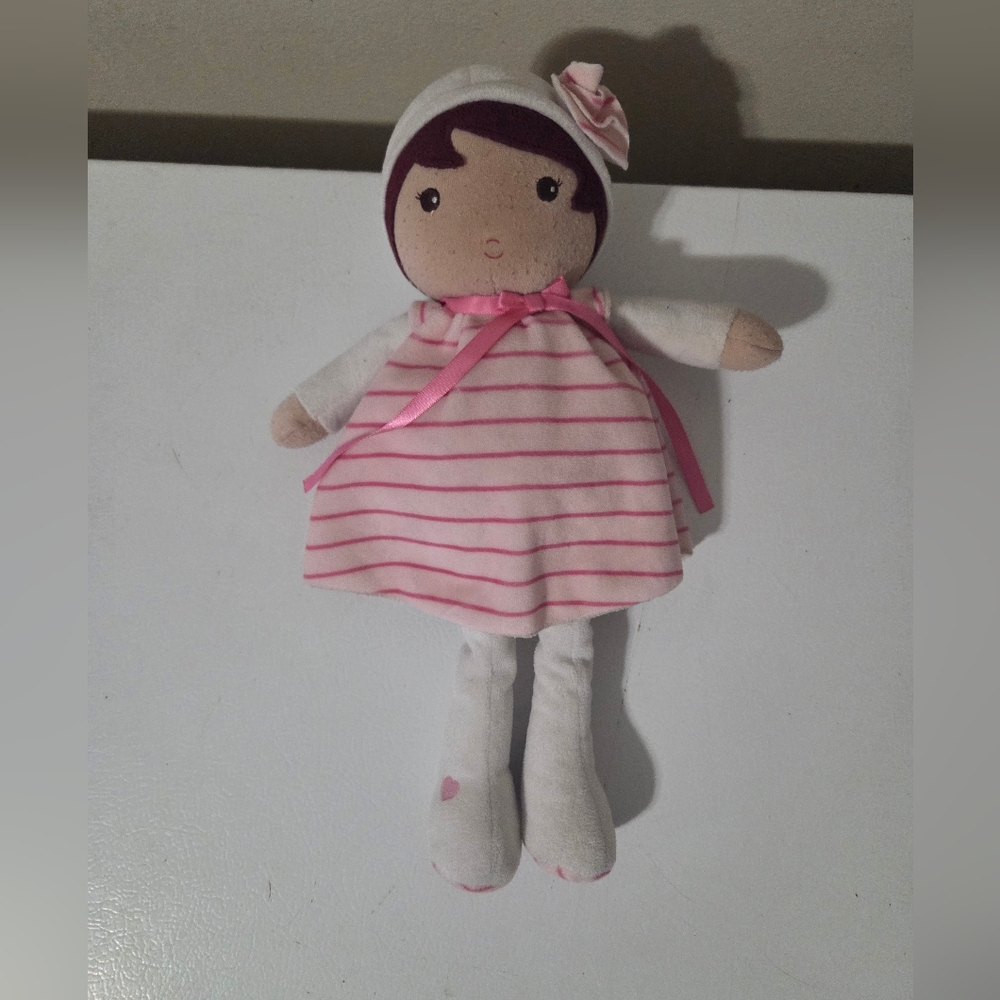 Kaloo Creations Tredres And Douces Doll With Pink Striped Dress 2016